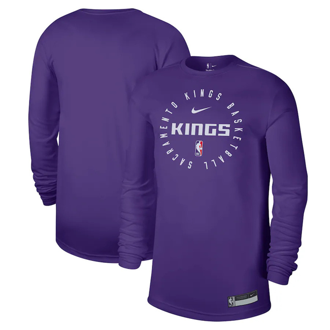 Men's Sacramento Kings Purple 2024/25 Legend On-Court Practice Long Sleeve T-Shirt